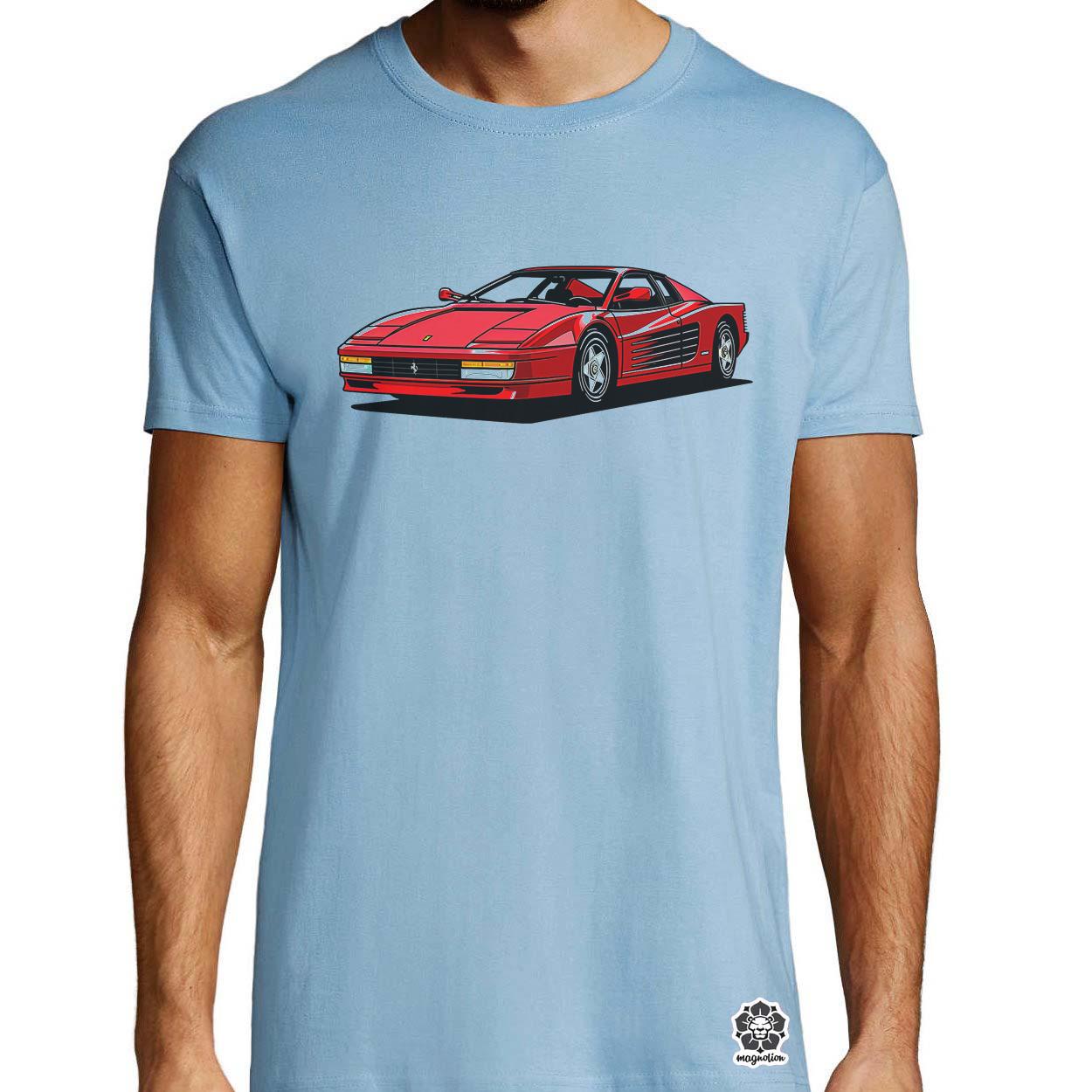 Ferrari Testarossa rajz v11 egyedi póló 