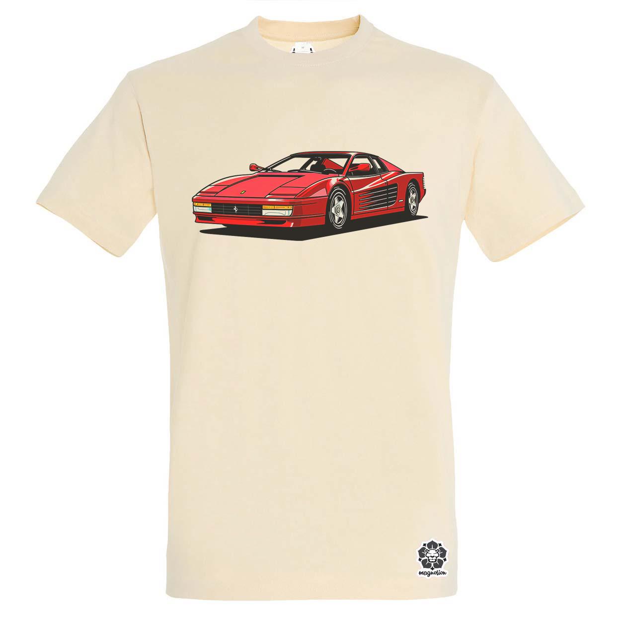 Ferrari Testarossa rajz v11 egyedi póló 