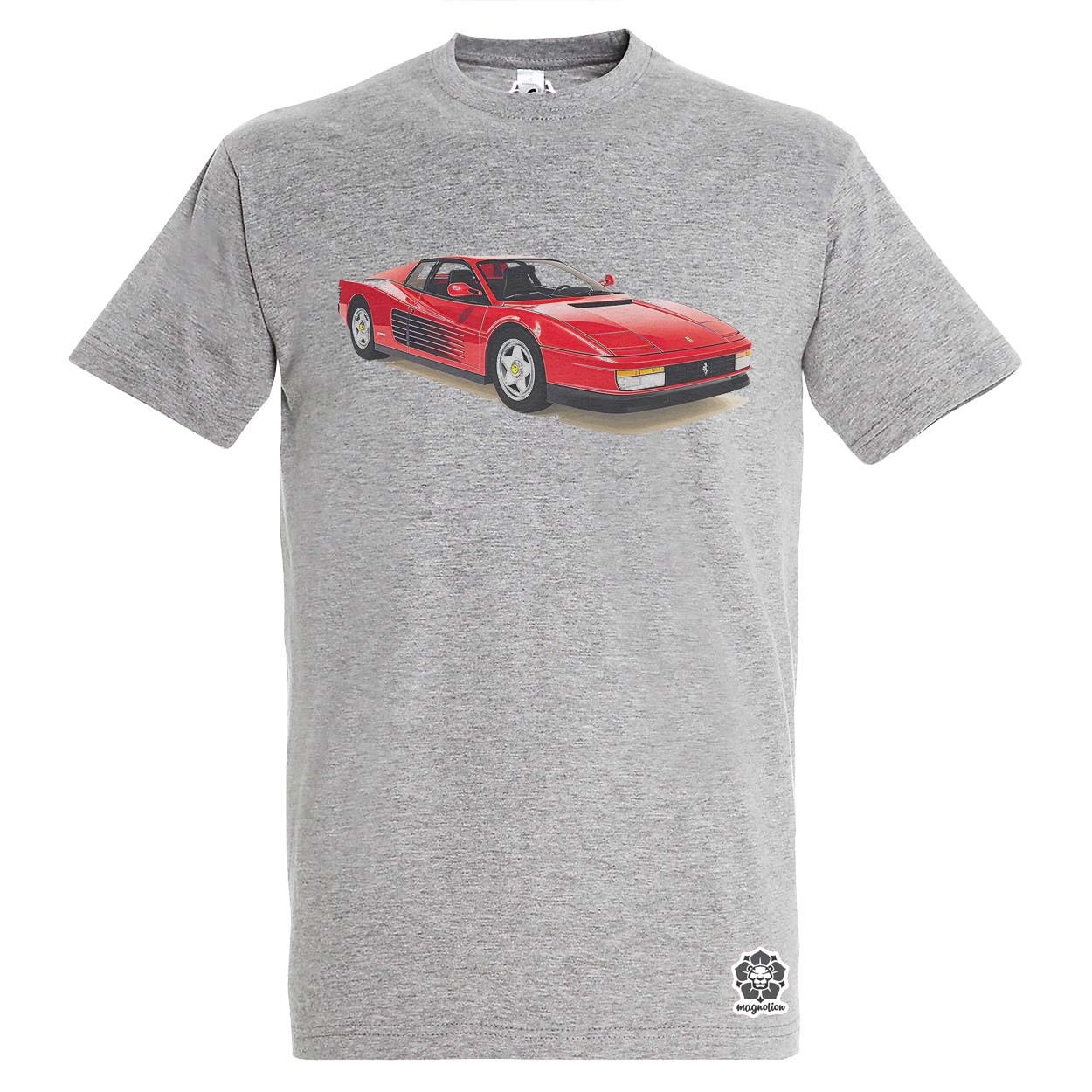 Ferrari Testarossa rajz v12 egyedi póló 