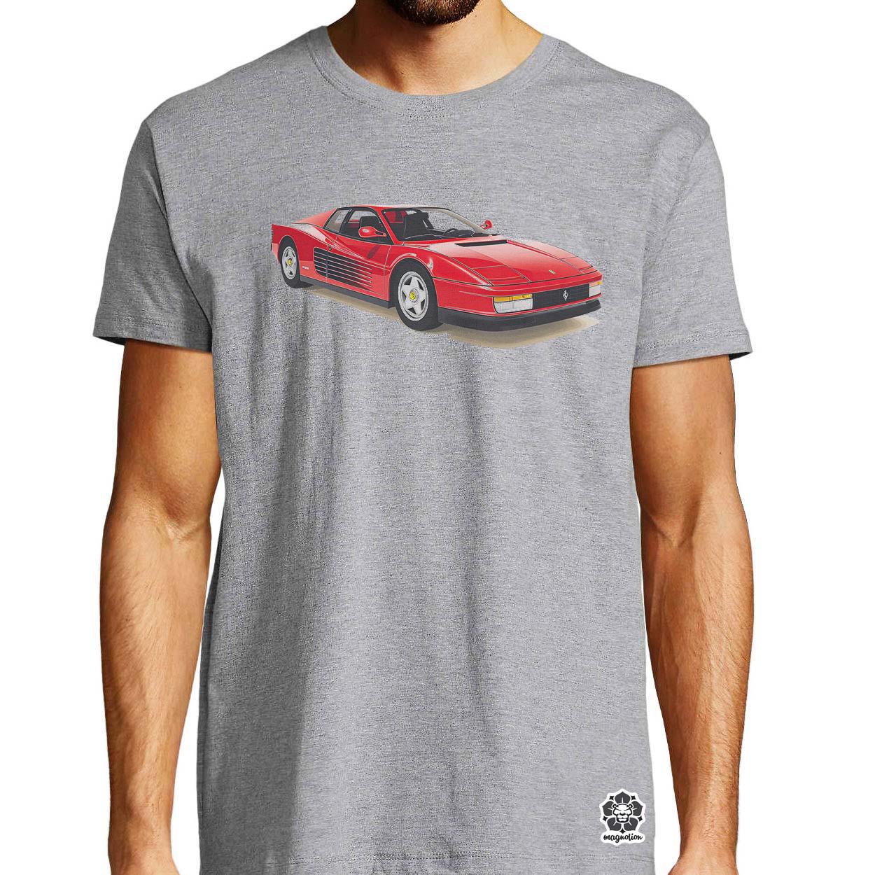 Ferrari Testarossa rajz v12 egyedi póló 