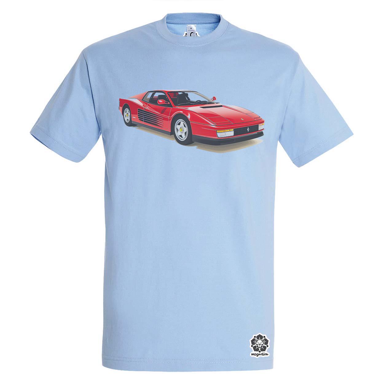 Ferrari Testarossa rajz v12 egyedi póló 