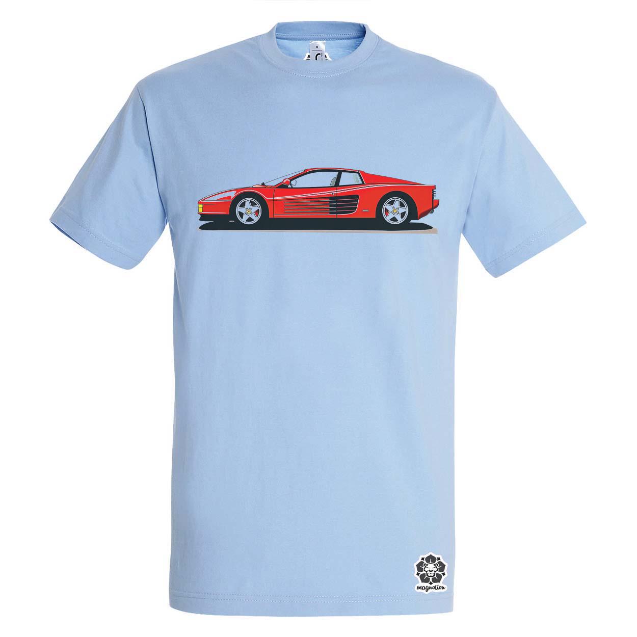 Ferrari Testarossa rajz v5 egyedi póló 