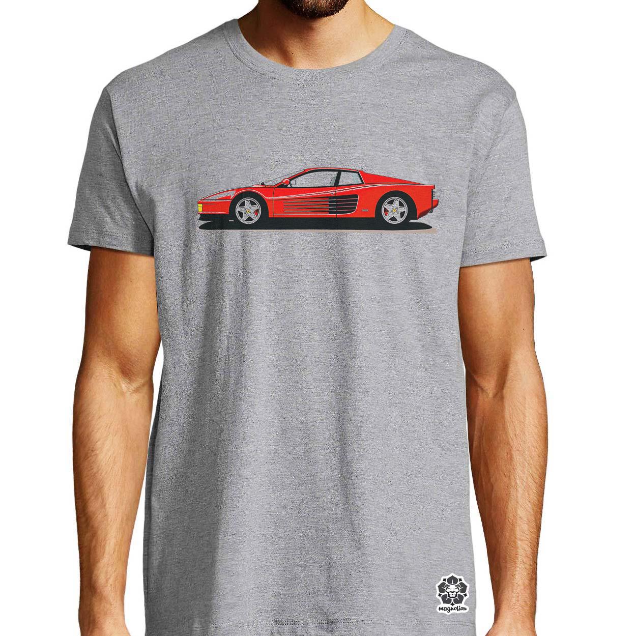Ferrari Testarossa rajz v5 egyedi póló 