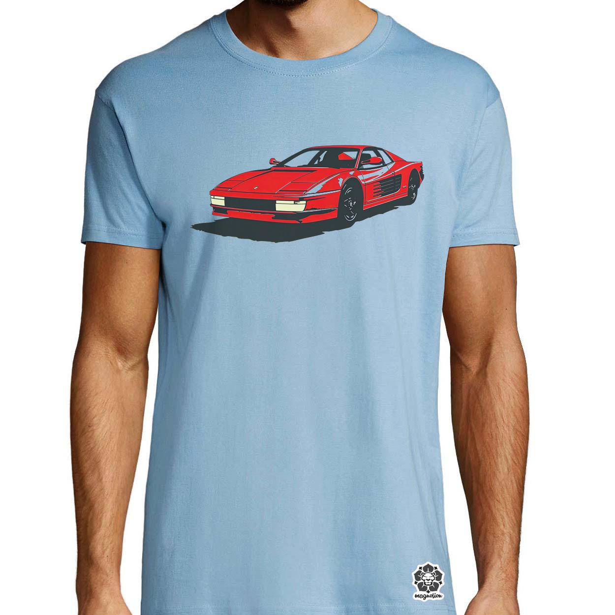 Ferrari Testarossa rajz v6 egyedi póló 