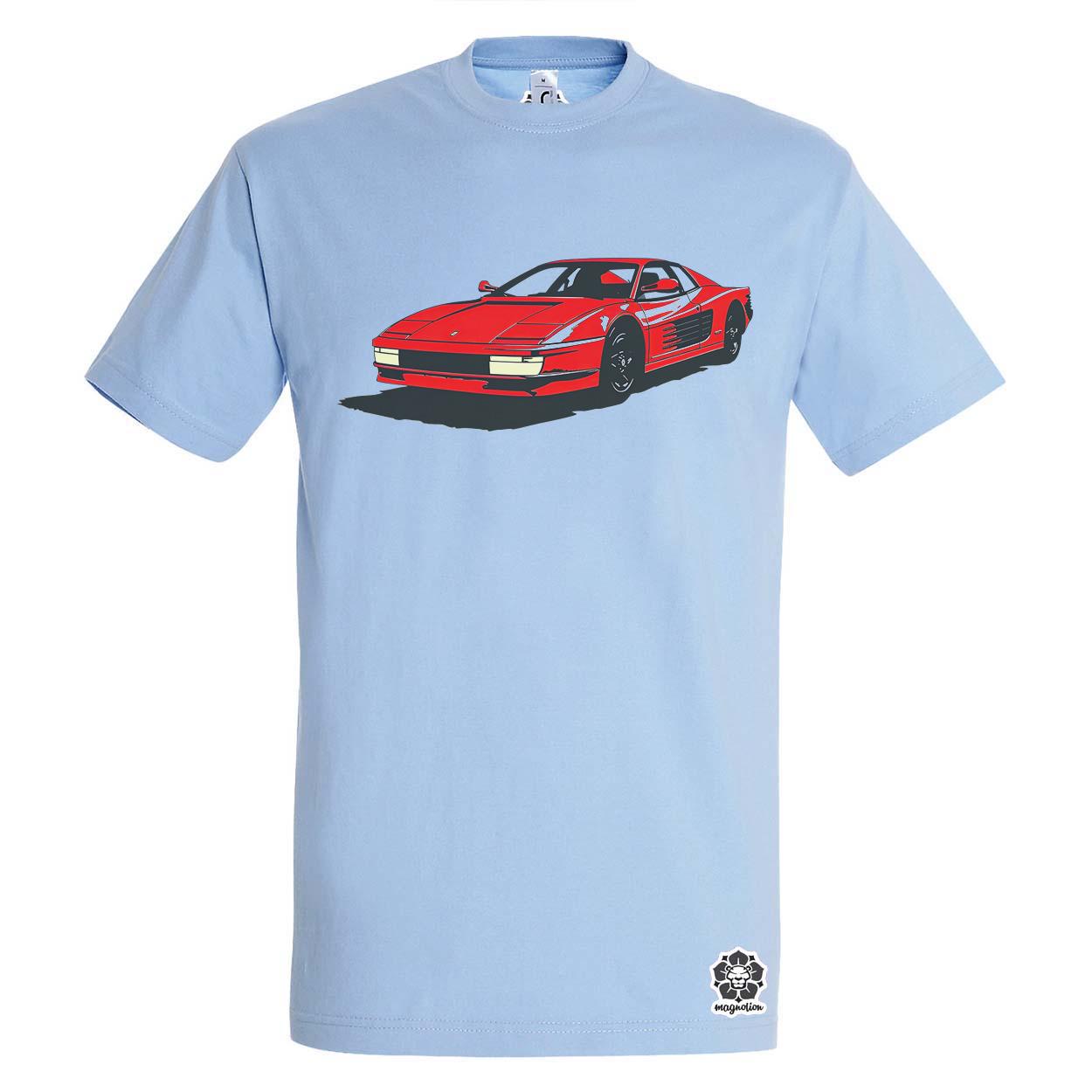 Ferrari Testarossa rajz v6 egyedi póló 