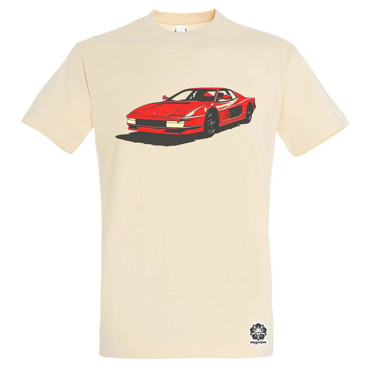 Ferrari Testarossa rajz v6 egyedi póló 