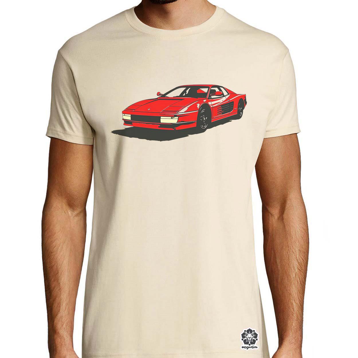 Ferrari Testarossa rajz v6 egyedi póló 