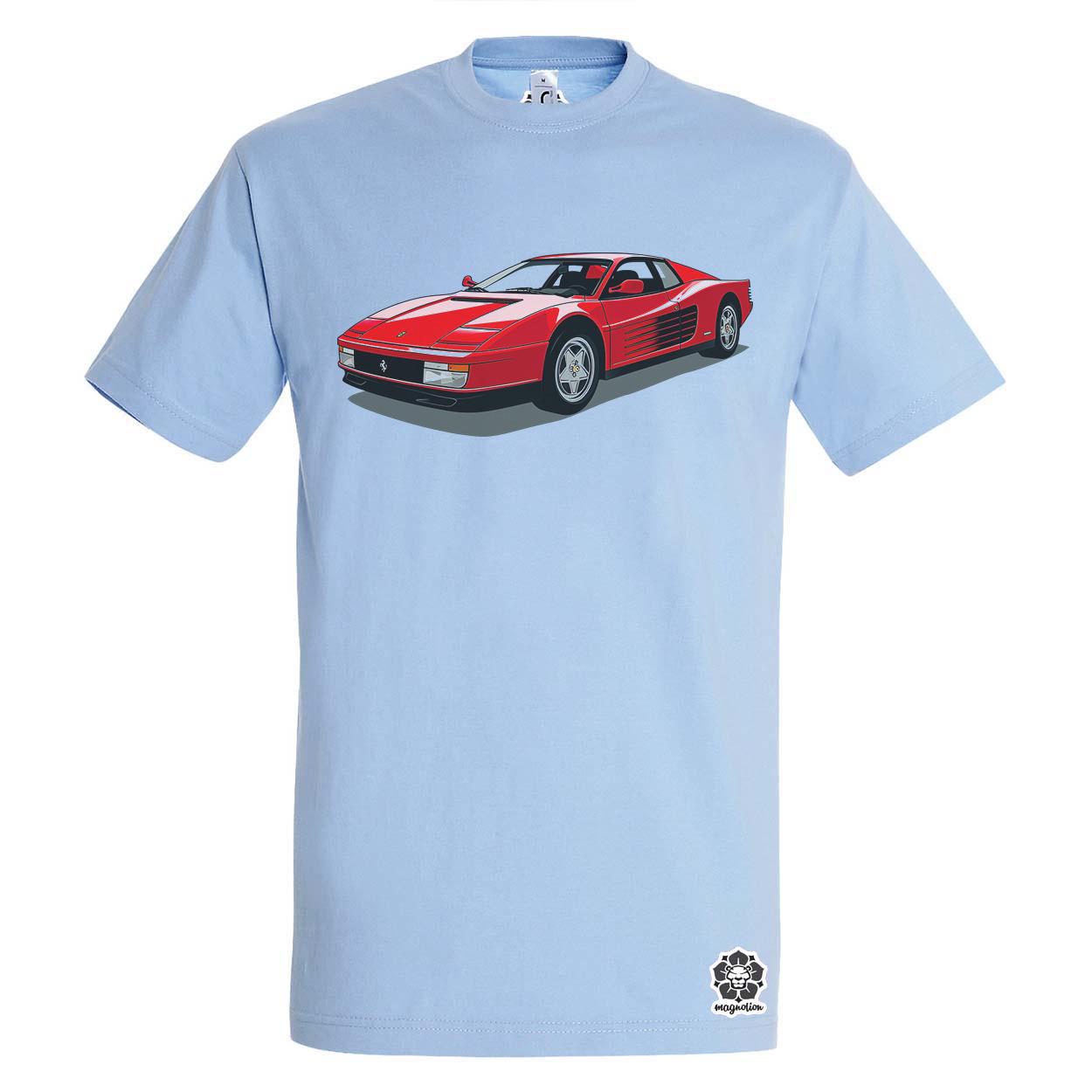 Ferrari Testarossa rajz v7 egyedi póló 