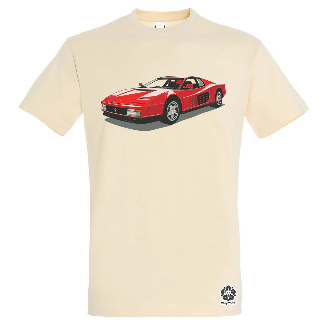 Ferrari Testarossa rajz v7 egyedi póló 