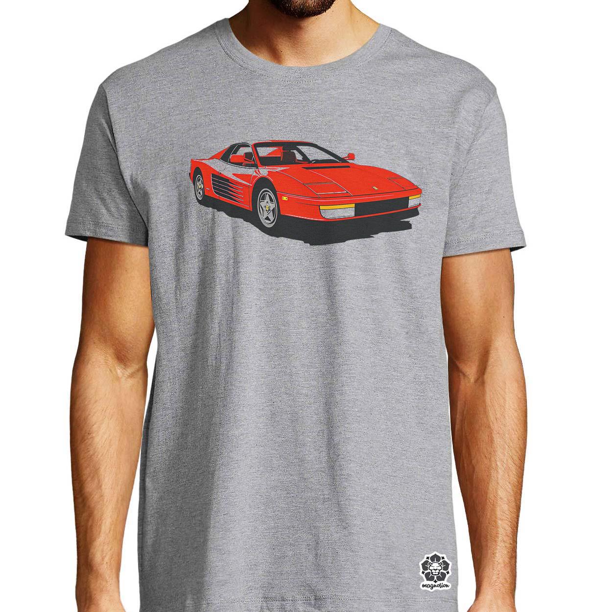 Ferrari Testarossa rajz v8 egyedi póló 