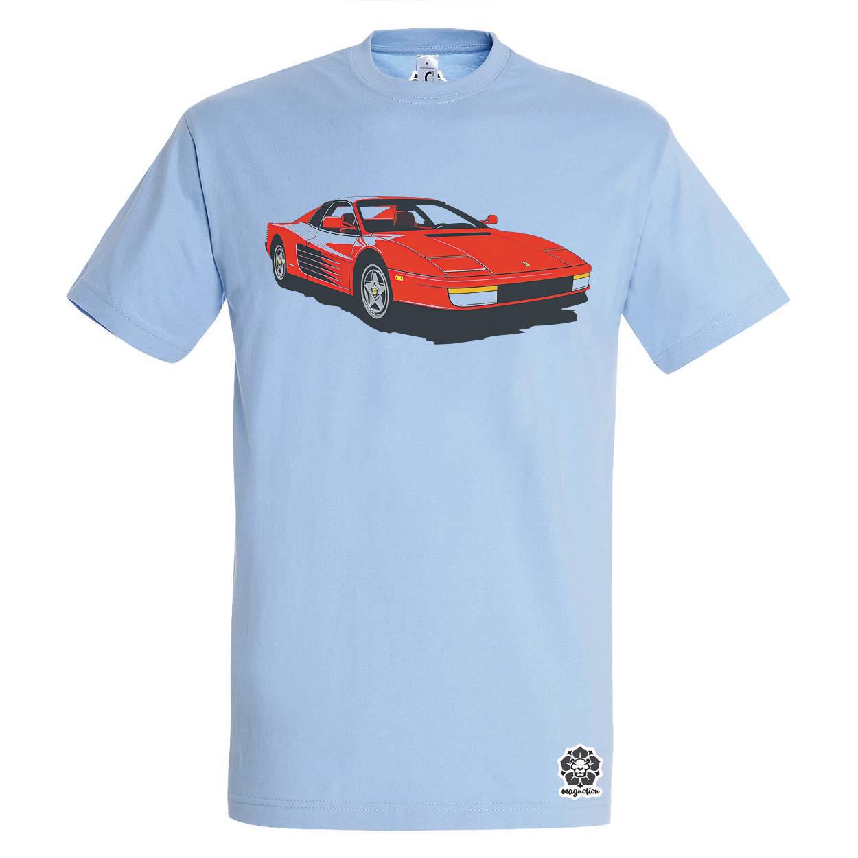 Ferrari Testarossa rajz v8 egyedi póló 