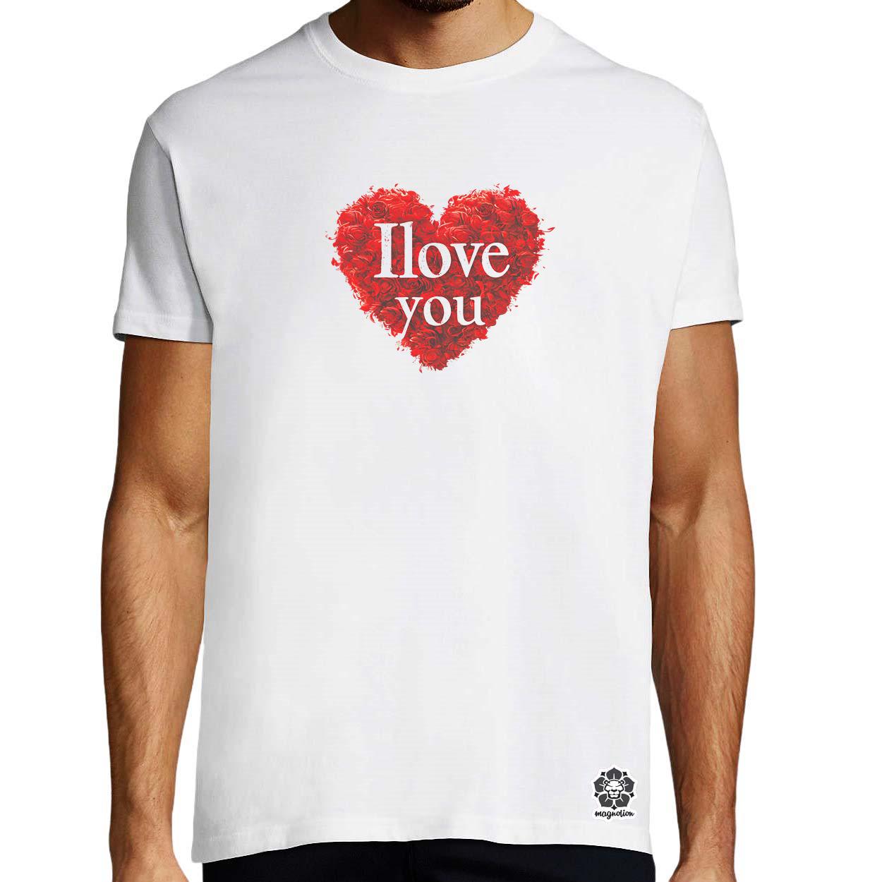 I love U v4 egyedi póló 