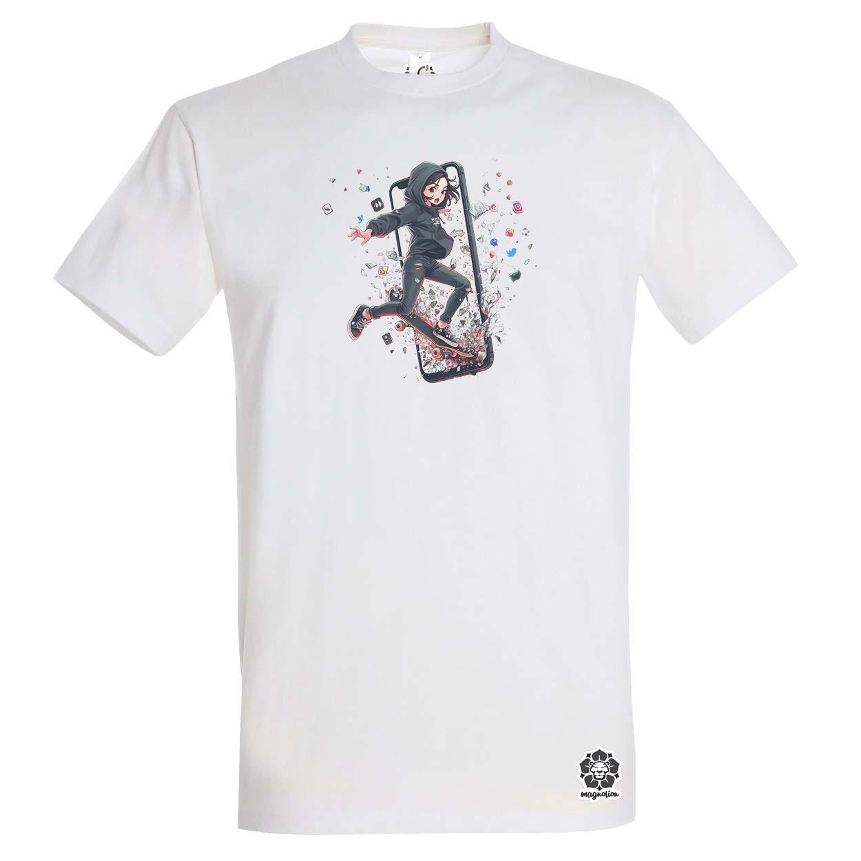 Influenszer chibi lány v7 egyedi póló 