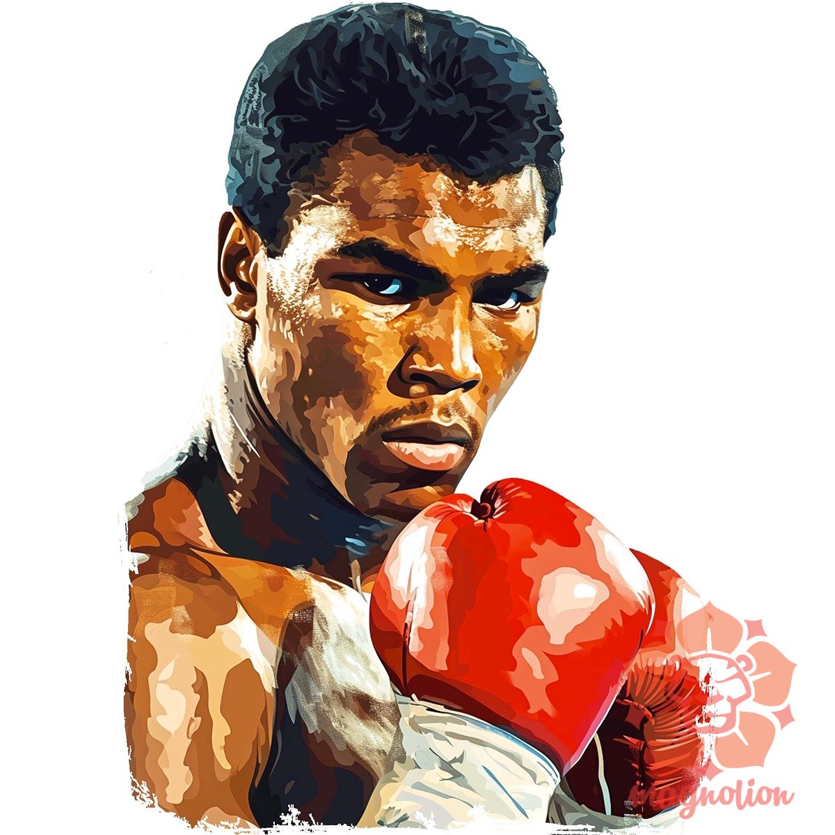 Muhammad Ali portré v1 egyedi póló 