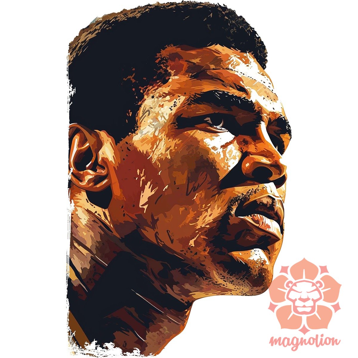 Muhammad Ali portré v2 egyedi póló 
