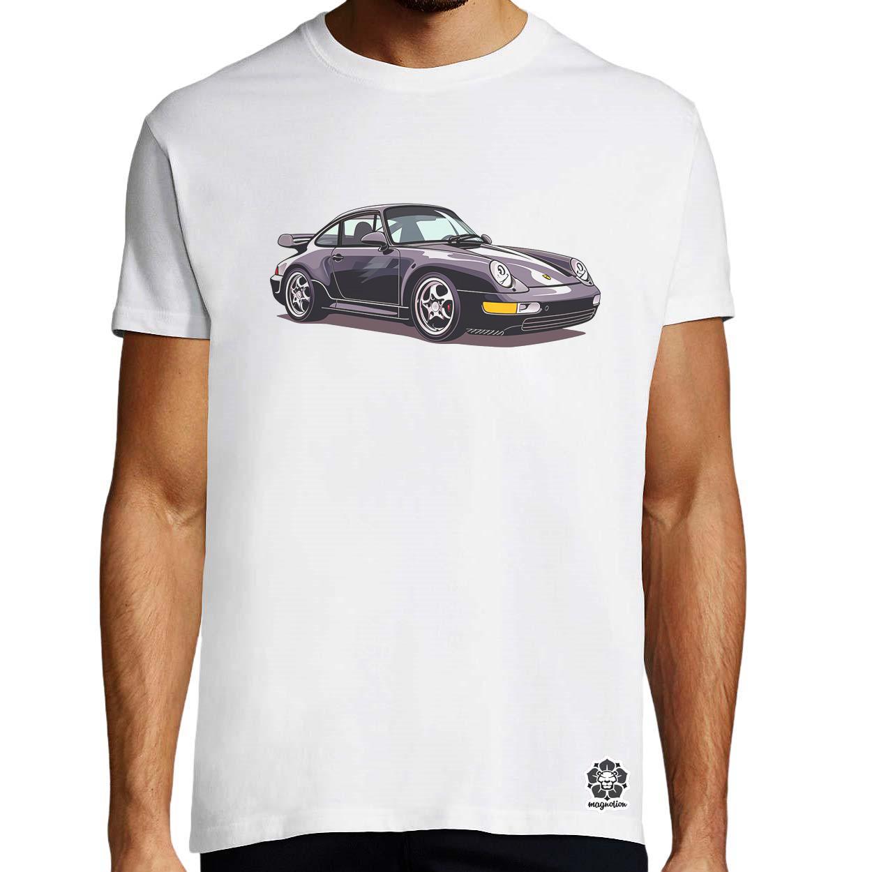 Porsche 911 rajz v8 egyedi póló 