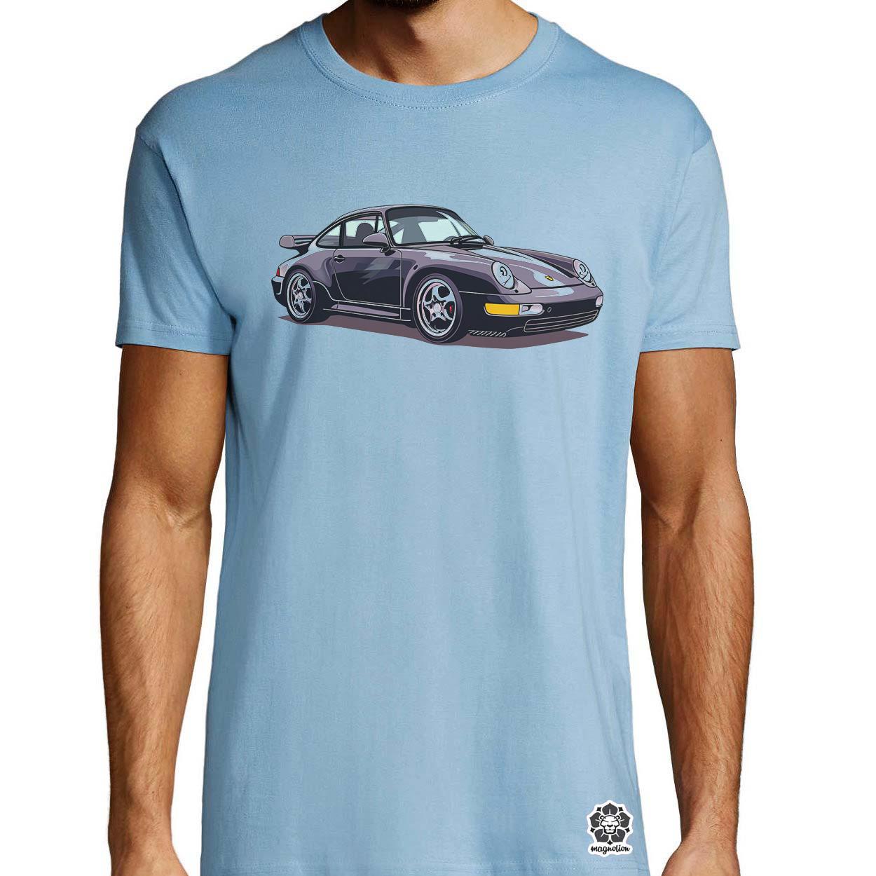 Porsche 911 rajz v8 egyedi póló 