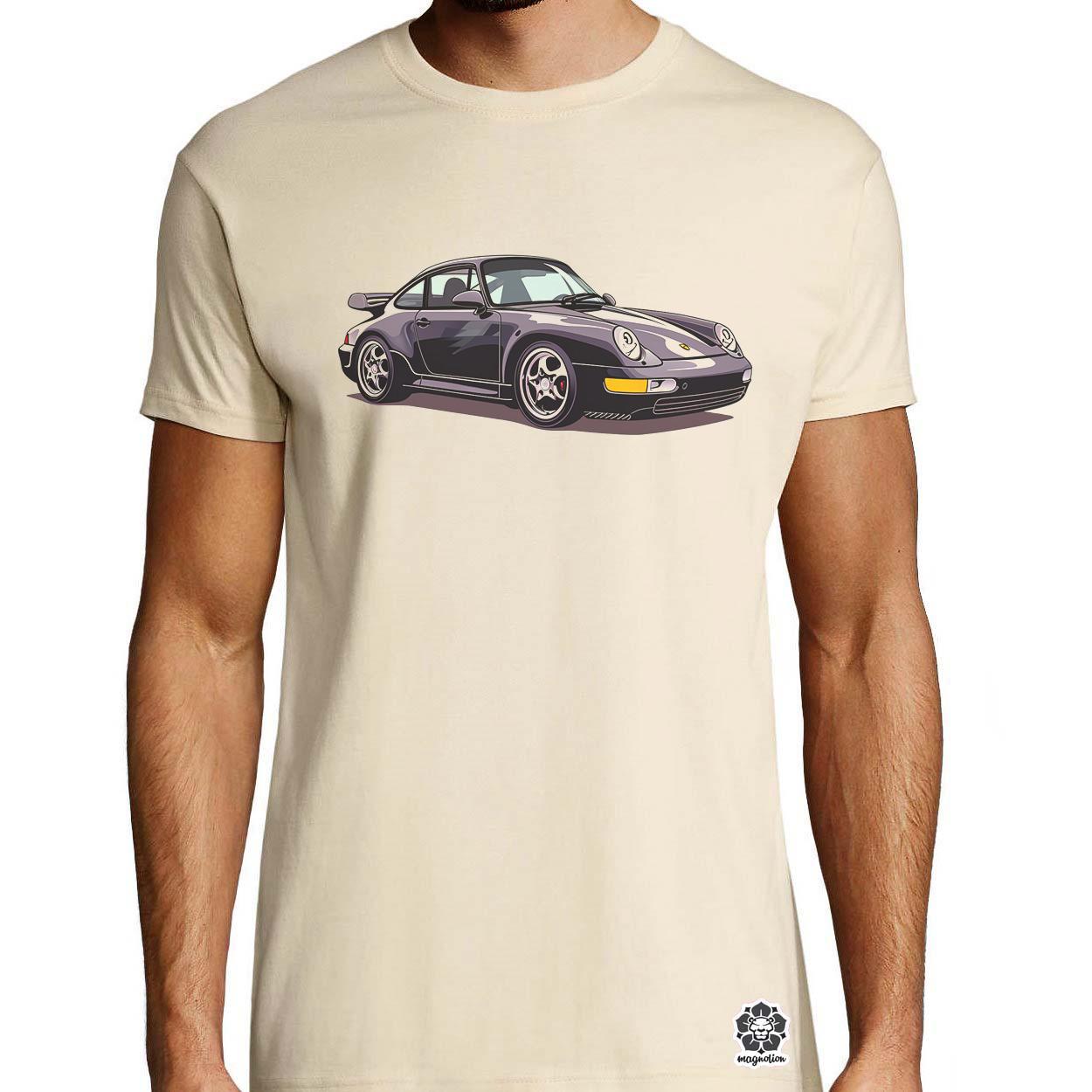 Porsche 911 rajz v8 egyedi póló 