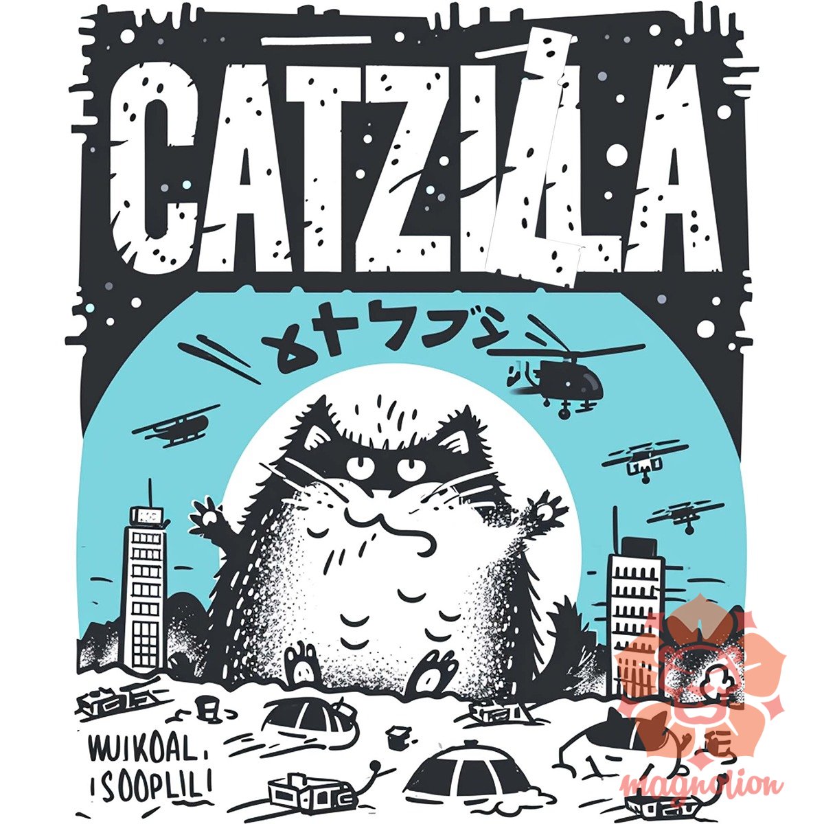 Catzilla v6 egyedi  pulóver 