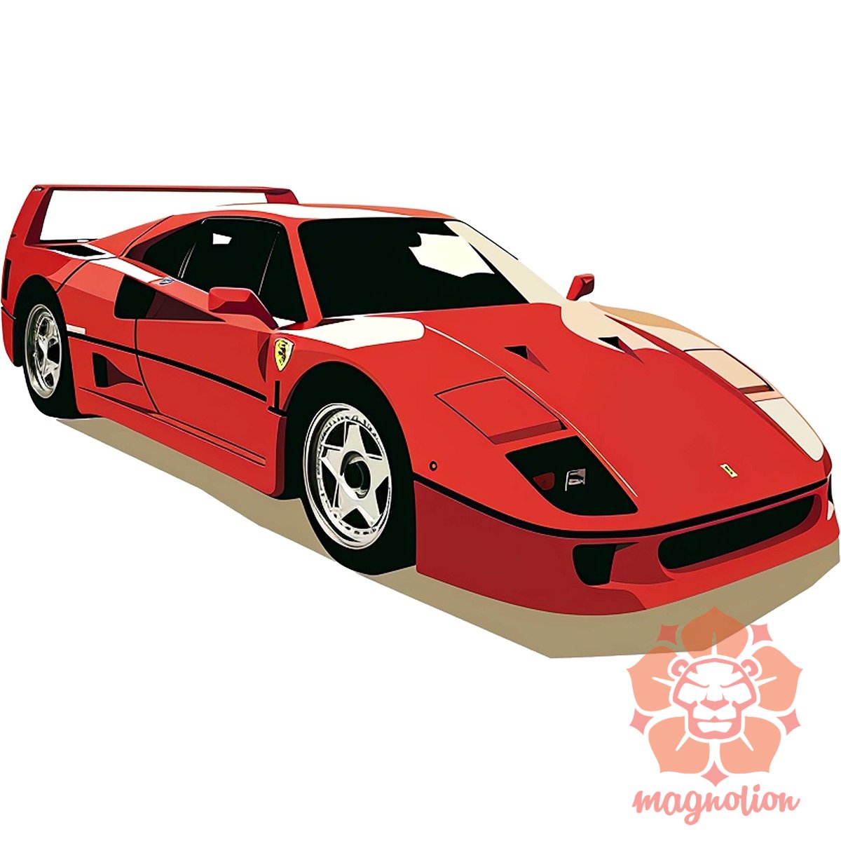 Ferrari F40 rajz v10 egyedi  pulóver 
