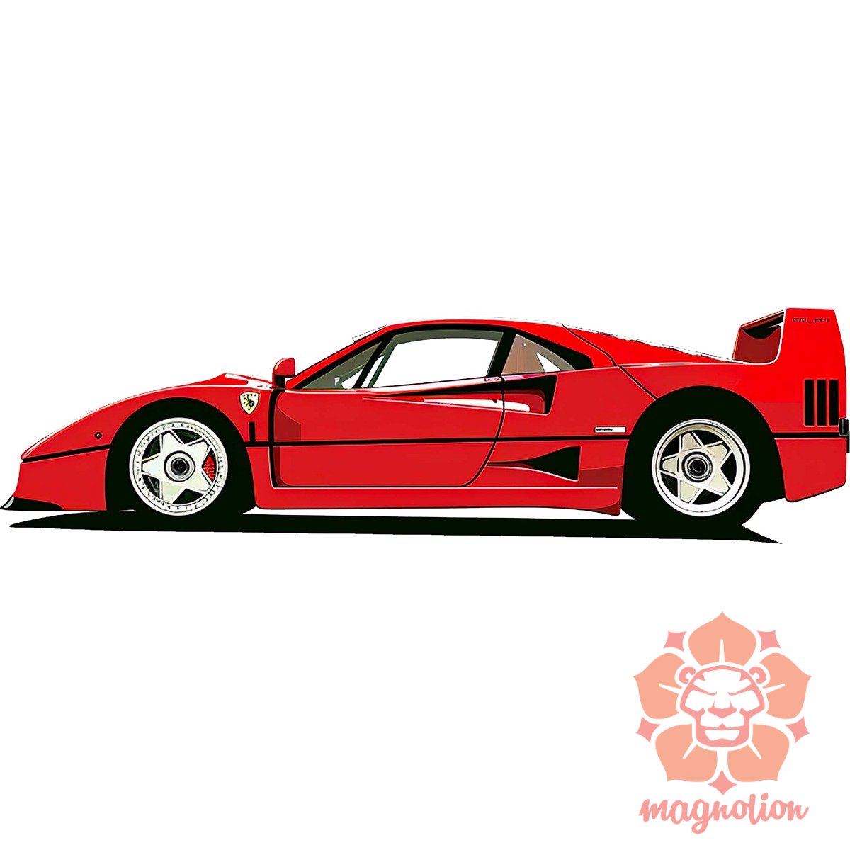 Ferrari F40 rajz v9 egyedi  pulóver 