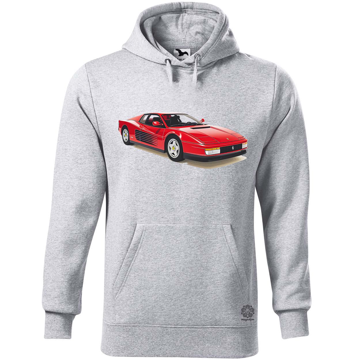 Ferrari Testarossa rajz v12 egyedi  pulóver 