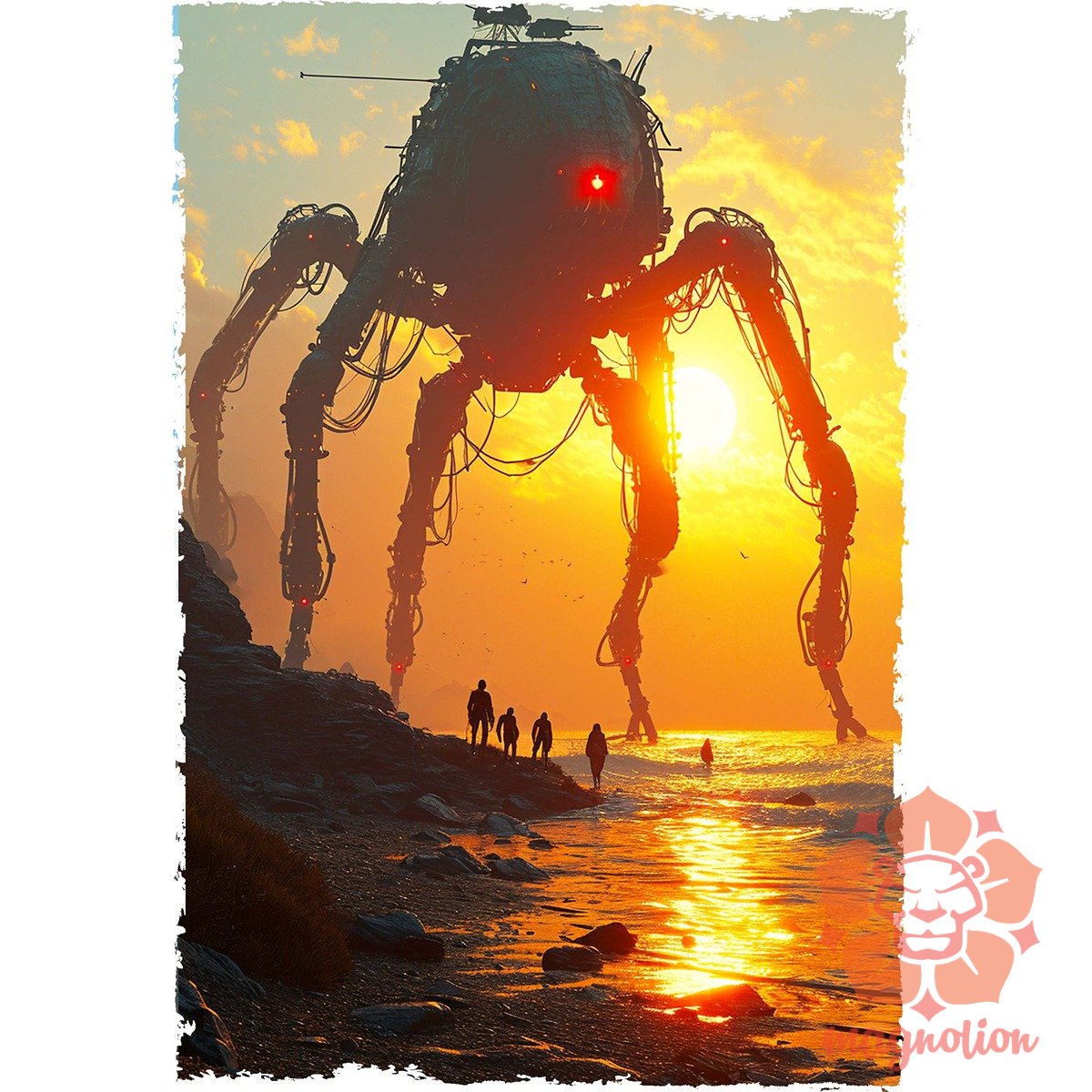 Gigantikus robot egyedi  pulóver 