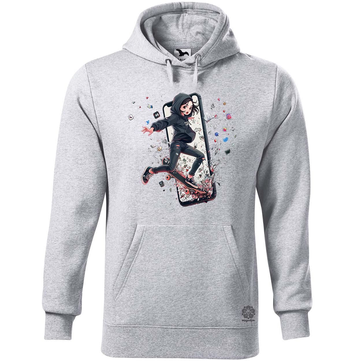 Influenszer chibi lány v7 egyedi  pulóver 