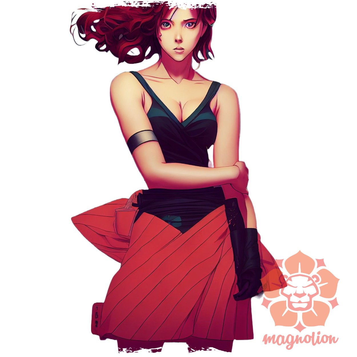 Manga Scarlett Johansson digitális művészet egyedi póló 