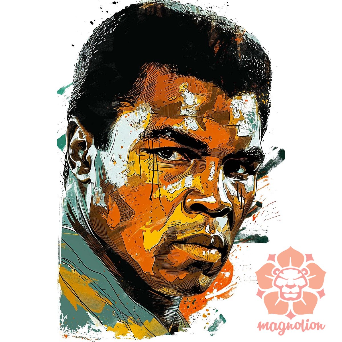Muhammad Ali portré v4 egyedi  pulóver 