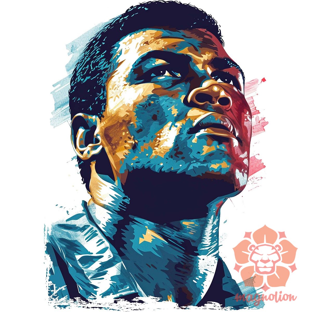 Muhammad Ali portré v5 egyedi  pulóver 