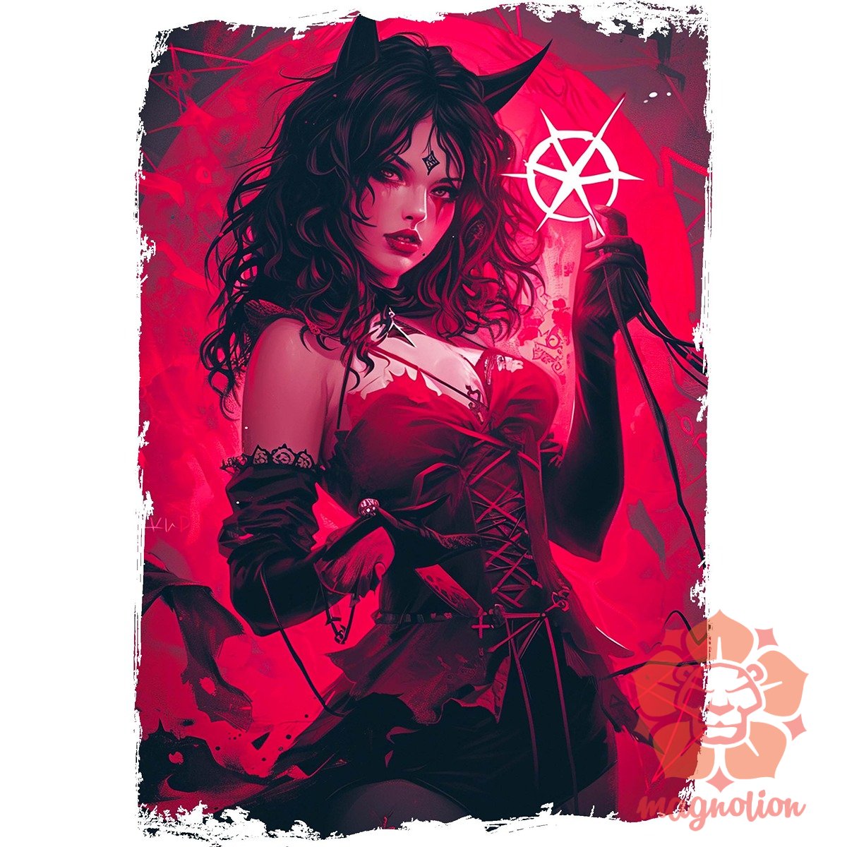 Szexi pentagram v3 egyedi  pulóver 