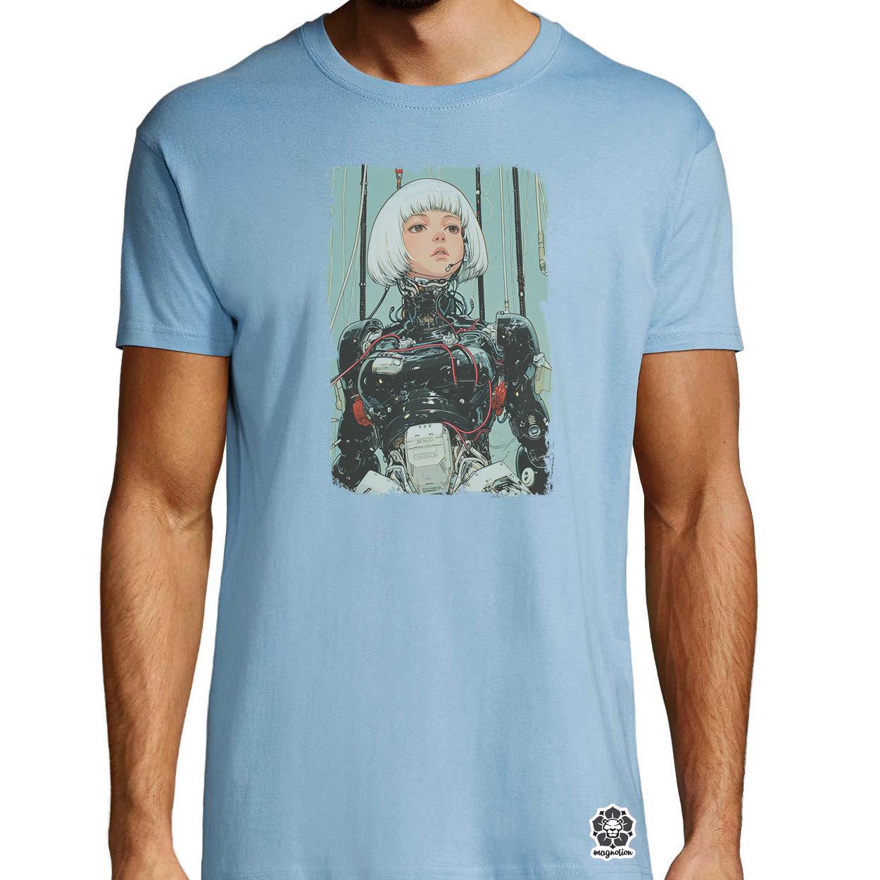 Anime kiborg lány v1 egyedi póló 