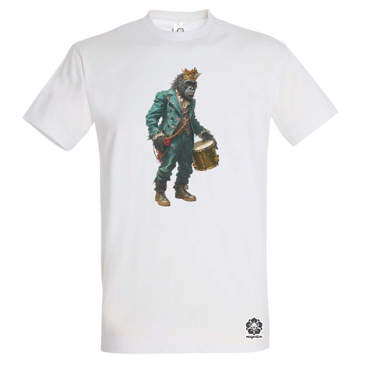 Antropromorf zenész gorilla v1 egyedi póló 