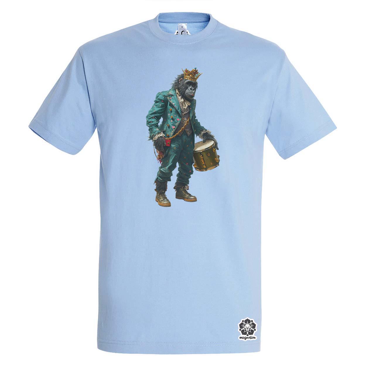 Antropromorf zenész gorilla v1 egyedi póló 