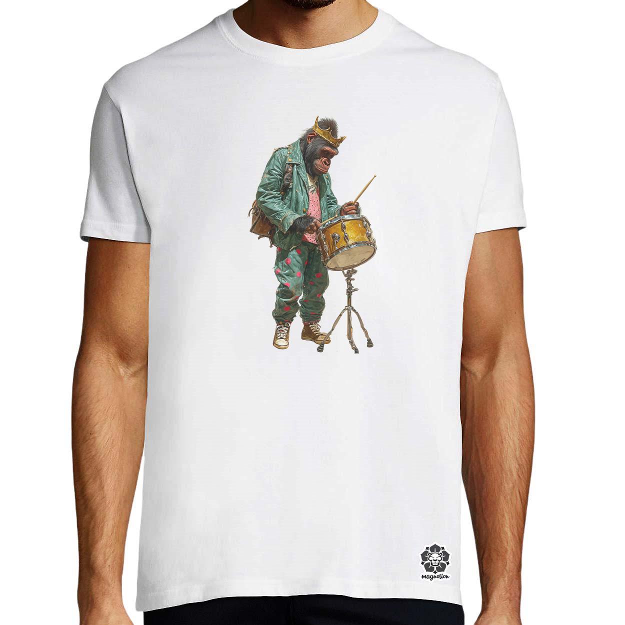 Antropromorf zenész gorilla v3 egyedi póló 