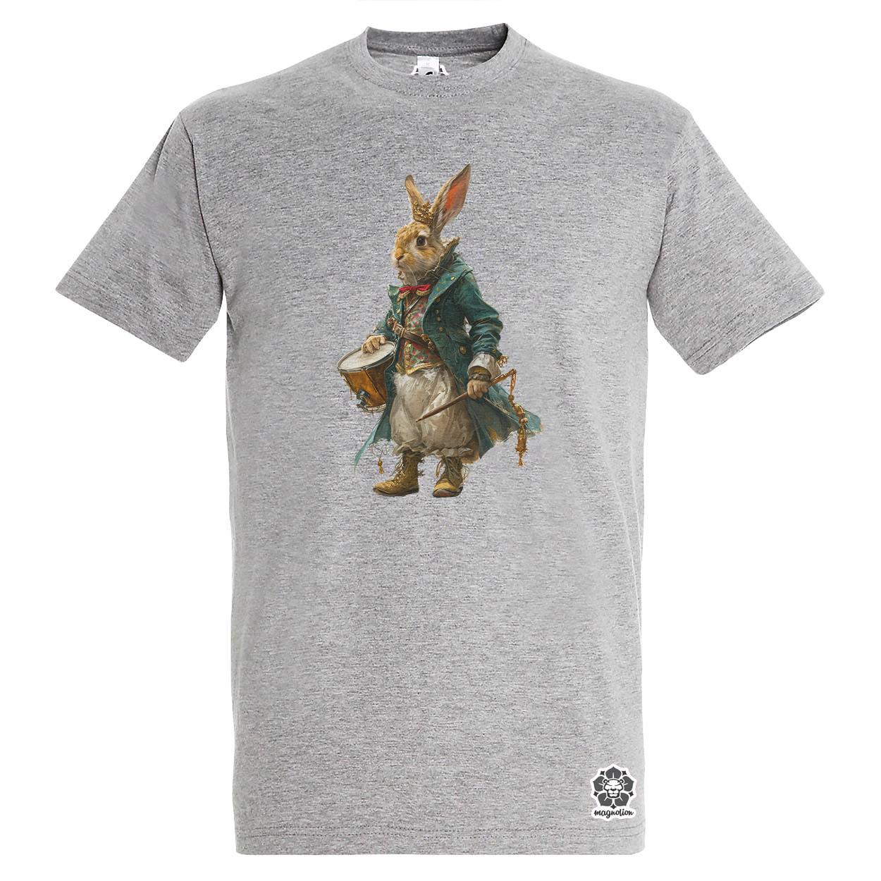 Antropromorf zenész nyúl v2 egyedi póló 