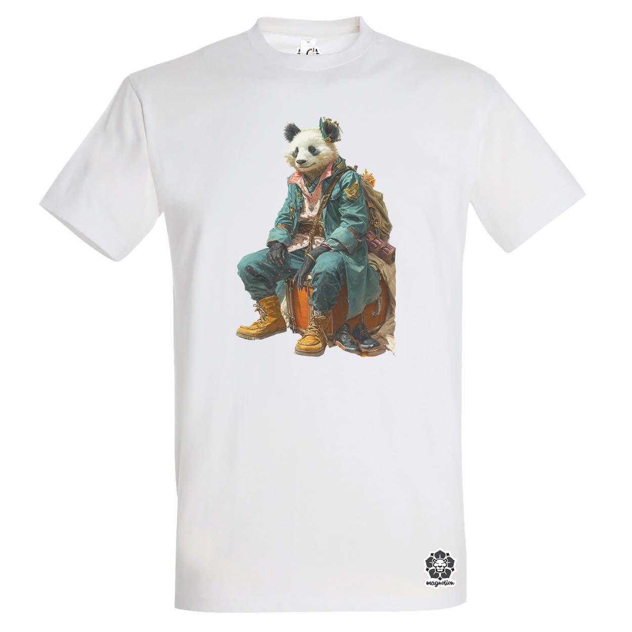 Antropromorf zenész panda v2 egyedi póló 