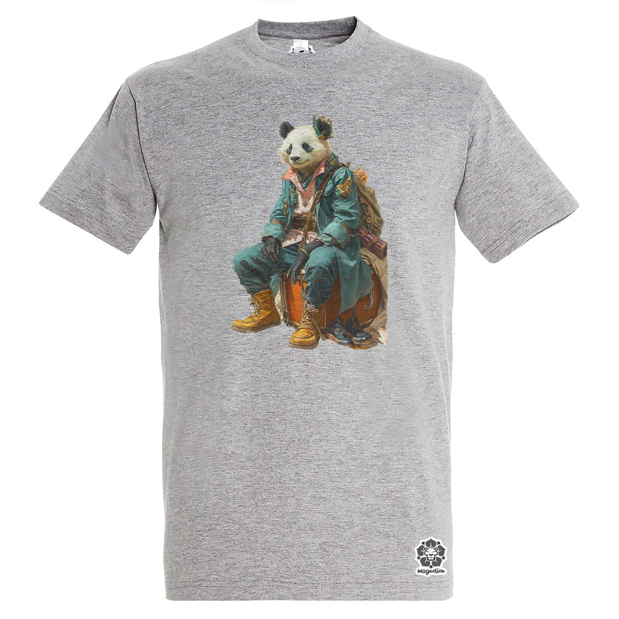 Antropromorf zenész panda v2 egyedi póló 