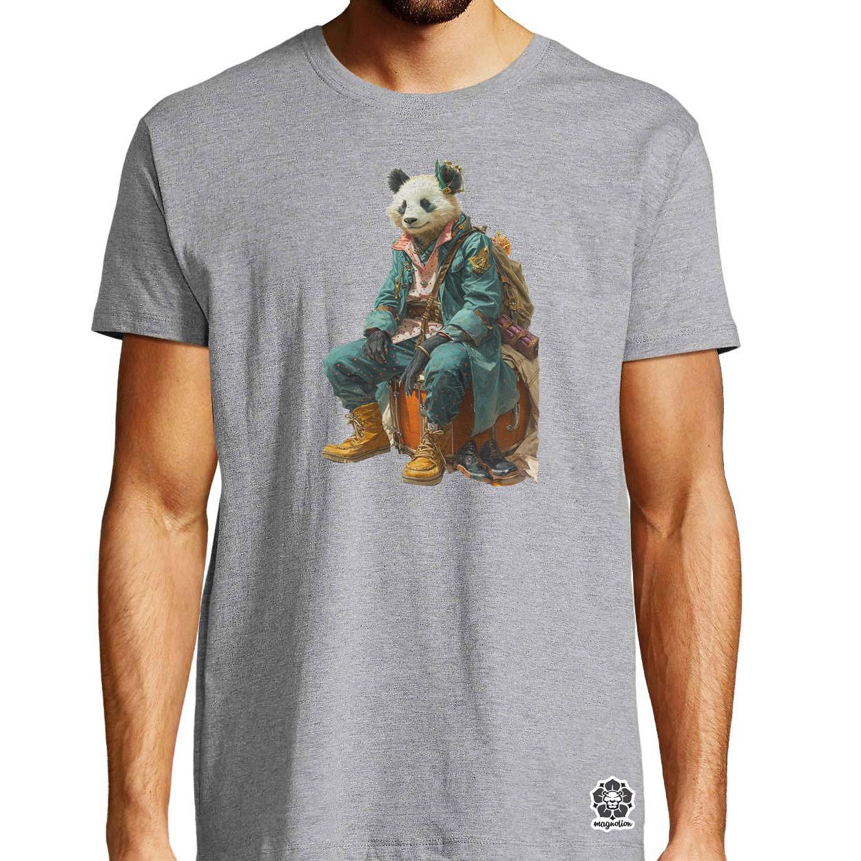 Antropromorf zenész panda v2 egyedi póló 