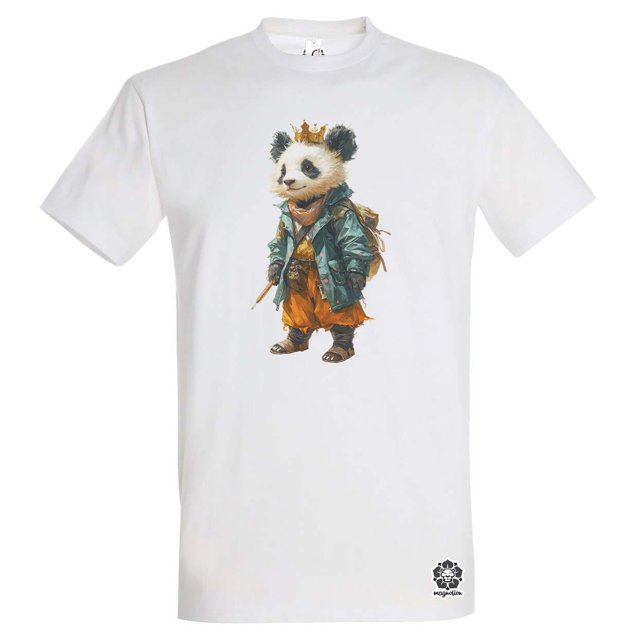 Antropromorf zenész panda v3 egyedi póló 