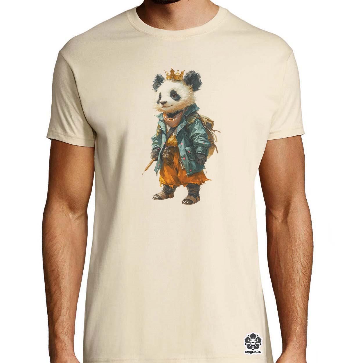 Antropromorf zenész panda v3 egyedi póló 