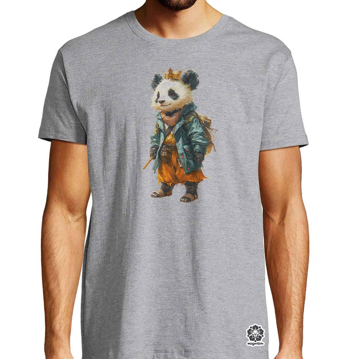 Antropromorf zenész panda v3 egyedi póló 