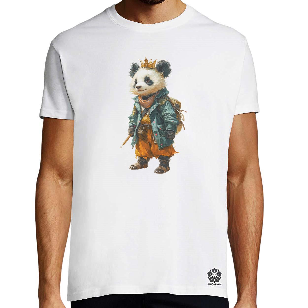 Antropromorf zenész panda v3 egyedi póló 
