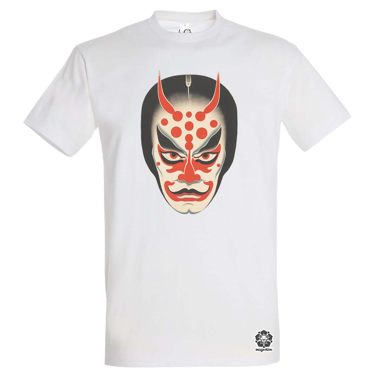 Kabuki maszk v1 egyedi póló 
