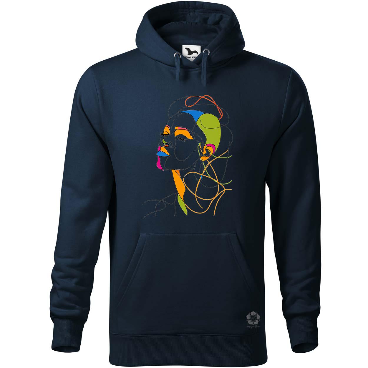 Afro nő rajz portré v1 egyedi  pulóver 