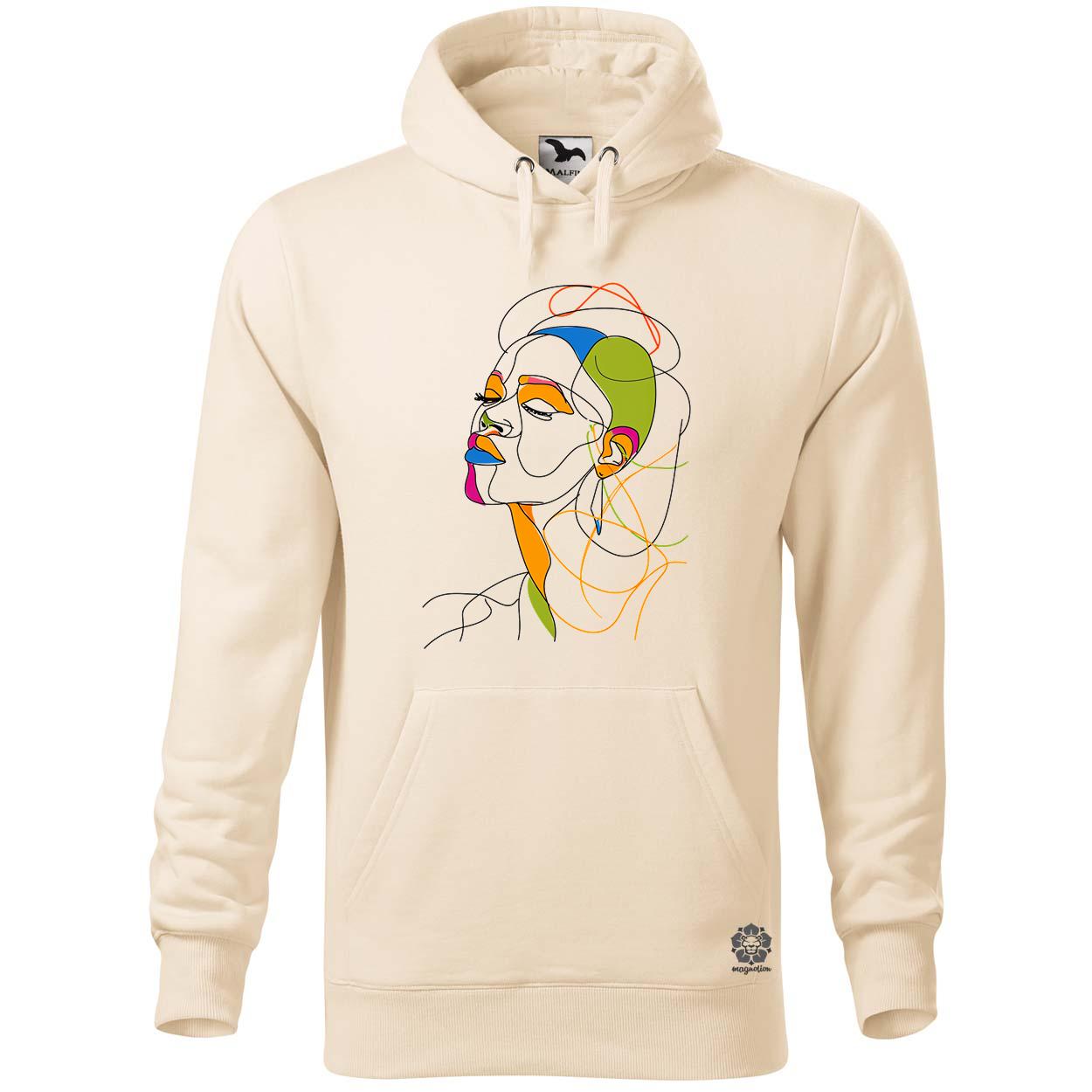 Afro nő rajz portré v1 egyedi  pulóver 