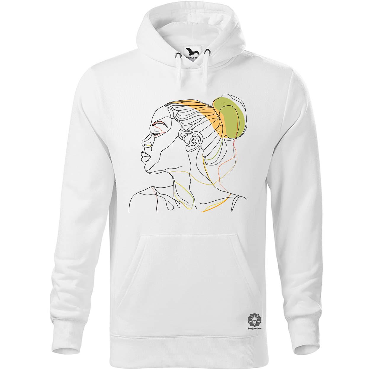 Afro nő rajz portré v2 egyedi  pulóver 