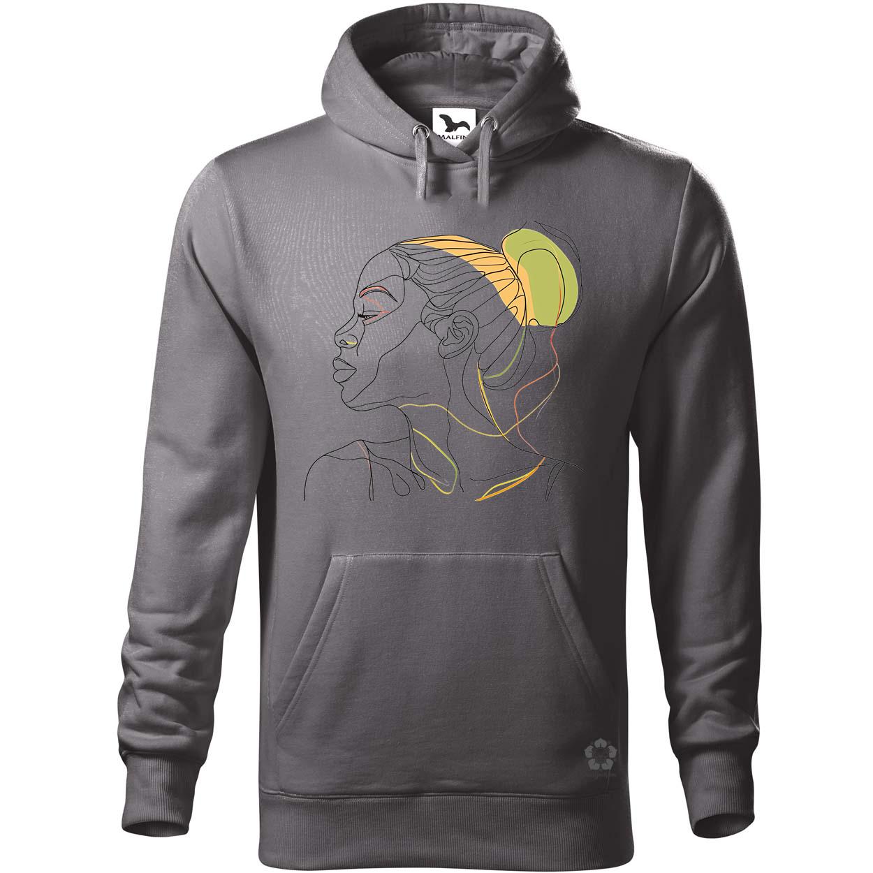 Afro nő rajz portré v2 egyedi  pulóver 