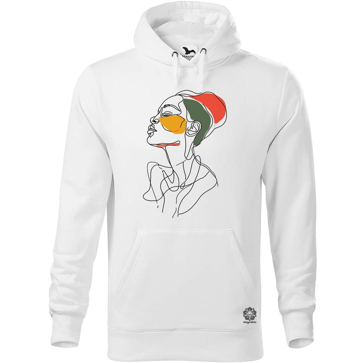 Afro nő rajz portré v3 egyedi  pulóver 